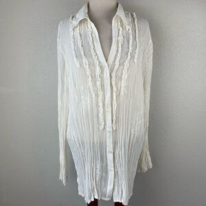 Worthington Ivory Button Down Shirt Size 2X EUC